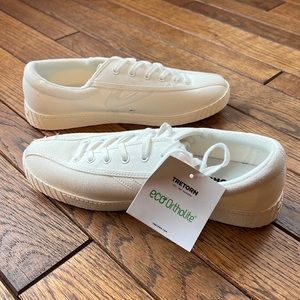 Tretorn White Nylite Canvas Sneakers — Never worn